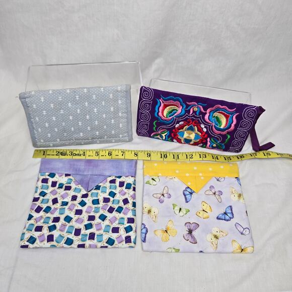 Quilted Wallet Bags Handmade in Washington State 4 Bundle Deal Multi-Color - Picture 7 of 16